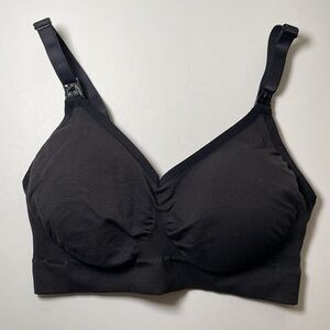 BRAVADO 11008BA Bra S/P Black Removable Pads Nursing Maternity Modest Wireless